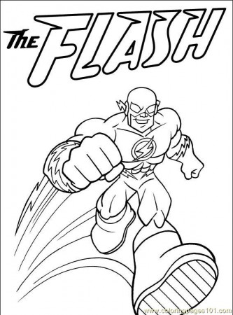 Flash Coloring Pages #22339