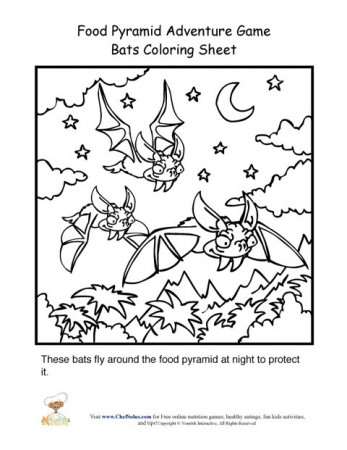 Food Pyramid Coloring Page - Coloring
