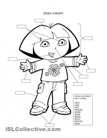 Body Coloring Pages For Preschoolers