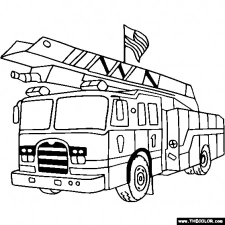 Fire Truck Coloring Pages fire truck coloring sheets printable ...