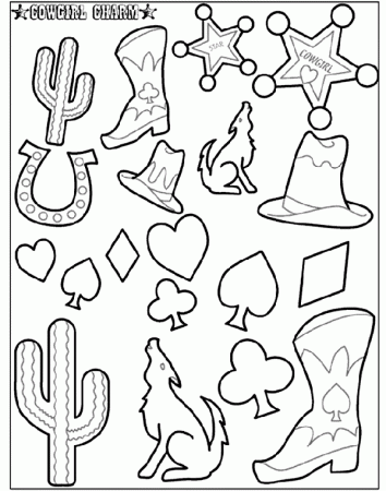 Cowgirl Charm 2 Coloring Page | crayola.com