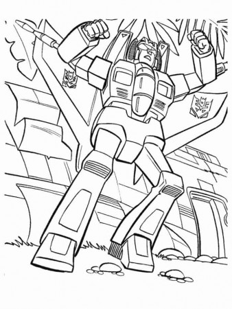 Transformer Coloring Pages PDF - ColoringFile