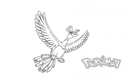 Cool Pokemon Legendary Coloring Pages Ho Oh to Print for Kids ...