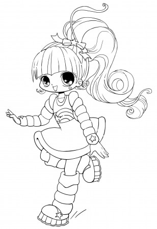 Coloring Pages : Coloring Ideas Chibi Girl Cute Kawaii Top Out Of ...