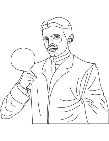 Nikola Tesla coloring page | Download Free Nikola Tesla coloring ...