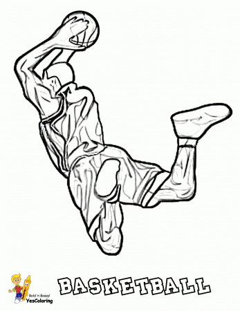 Big Boss Basketball Coloring Pictures | Basketball Players | Free