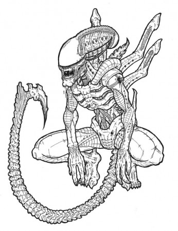 Alien Vs Predator Coloring Pages