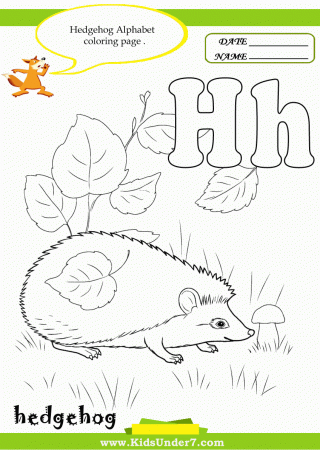 Kids Under 7: Letter H Worksheets and Coloring Pages
