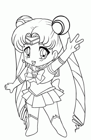 Cat Anime Girl Coloring Pages To Print | Cartoon Coloring pages of ...