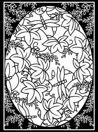 stained glass coloring pages easter egg - VoteForVerde.com
