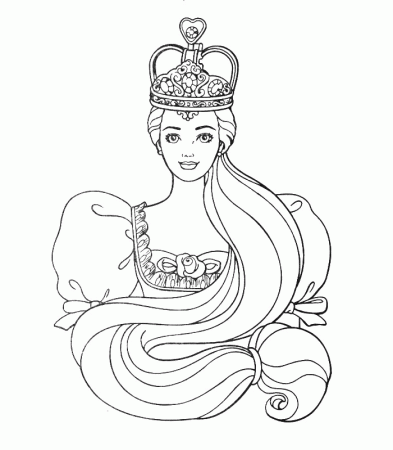 Barbie Princess Coloring Pages Free Printable Coloring Pages For 