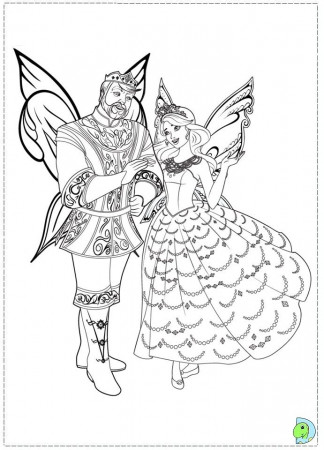 Barbie Mariposa And The Fairy Princess Coloring Pages | Cooloring.com