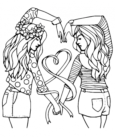 BFF Coloring Pages - Coloring Pages For Kids And Adults