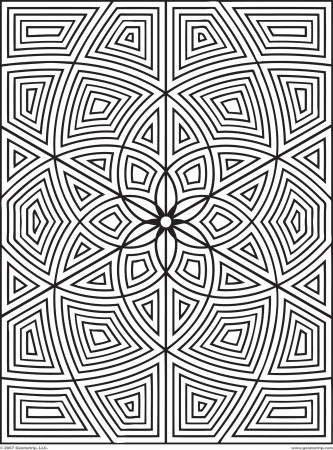 geometric coloring pages | Coloring Pages for Kids