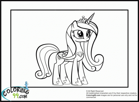 Princess Cadence - Coloring Pages for Kids and for Adults