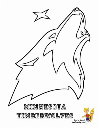 Minnesot Atimberwolves Nba Colouring Pages - Free Colouring Pages