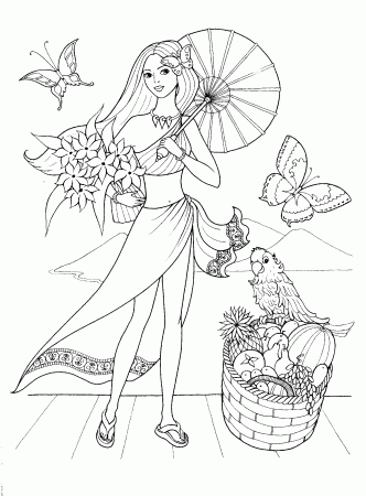 Printable Fashion - Coloring Pages for Kids and for Adults