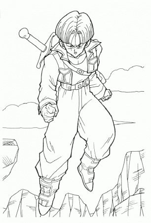 Coloring Pages Dragon Ball Z Trunks - ColoringPagefor.com
