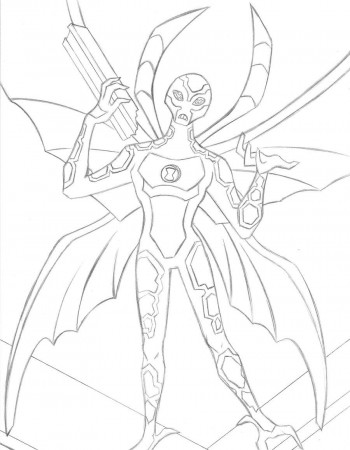 Big Chill Ben 10 Coloring Pages - Coloring Pages For All Ages