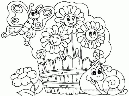 Best Photos of Garden Coloring Pages For Preschoolers - Creation ...