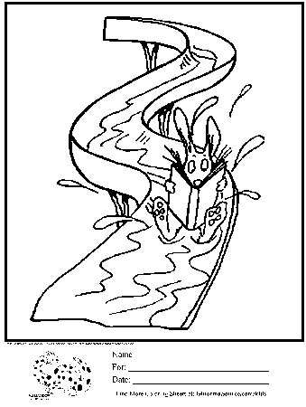 Free Coloring Pages Waterslide - GINORMAsource Kids