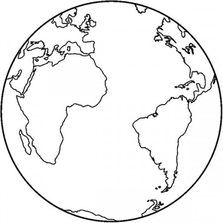 Earth Map Coloring Pages - Free & Printable Coloring Pages For ...