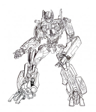 Transformer coloring pages optimus prime to print - ColoringStar