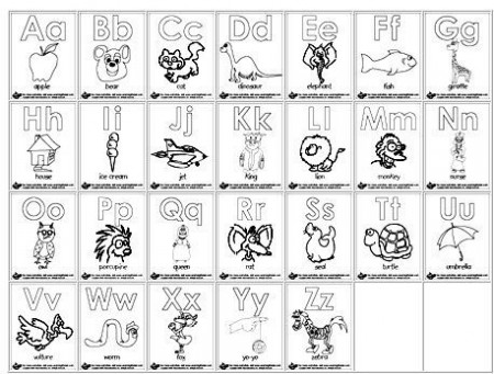 Alphabet Colouring Pages Free - High Quality Coloring Pages