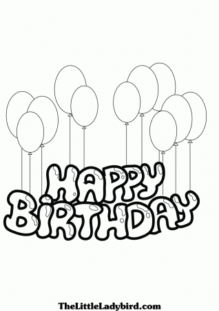 Happy Birthday Mom Coloring Pages Coloring Page Birthday Cake ...