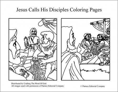 Jesus Calls His Disciples- Coloring Pages Â« Crafting The Word Of God