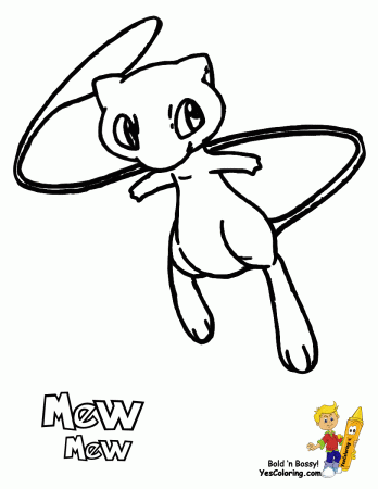 Famous Pokemon Coloring Goldeen - Mew | Free | Kids Coloring ...