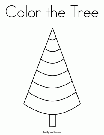 Tree Coloring Pages - Twisty Noodle