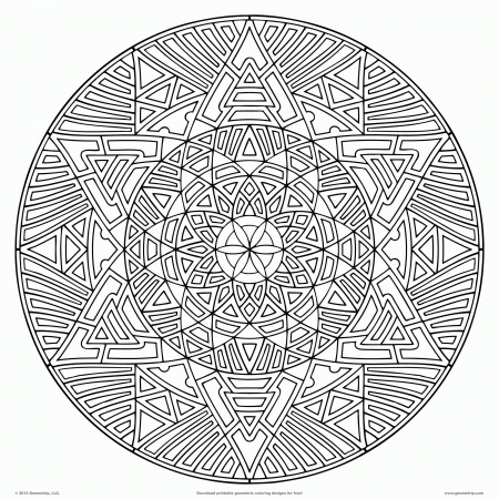 Free Mandala Coloring Pages Advanced Level Printable, Download Free Clip  Art, Free Clip Art on Clipart Library