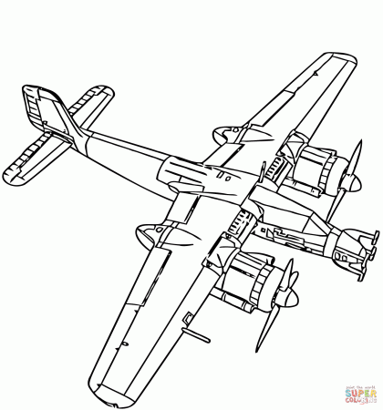 Focke-Wulf Ta 154 night fighter aircraft coloring page | Free Printable Coloring  Pages