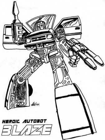 Free printable Transformers Autobot coloring pages For Boys