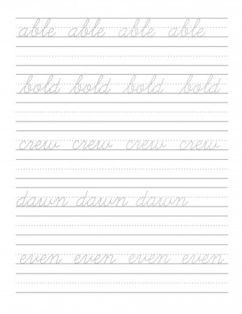 Cursive Handwriting Practise Sheets Coloring Pages Worksheets Lowercase  Worksheet Free Onlinenisha Com – Fundacion Luchadoresav