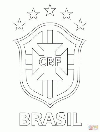 Logo of Brazilian Football Confederation coloring page | Free ... - Coloring  Library