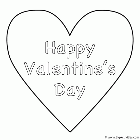 Happy Valentines Day Hearts Coloring Pages ~ Quotes