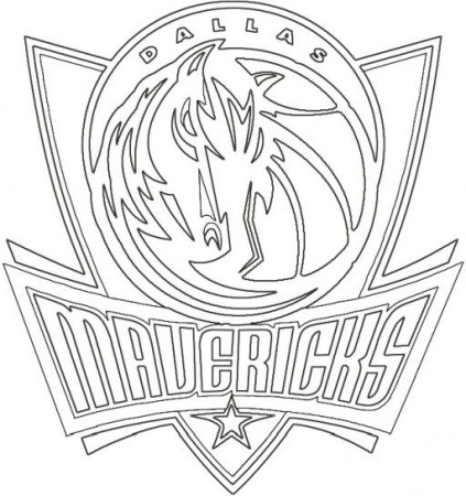 Dallas Mavericks logo | Mavericks logo, Dallas mavericks, Free printable coloring  sheets