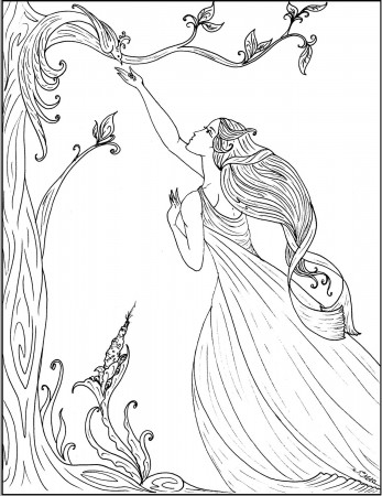 Art nouveau coloring pages to download and print for free
