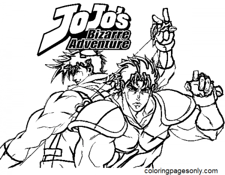 Free printable JoJo's Bizarre Adventure Coloring Pages - JoJo's Bizarre  Adventure Coloring Pages - Coloring Pages For Kids And Adults