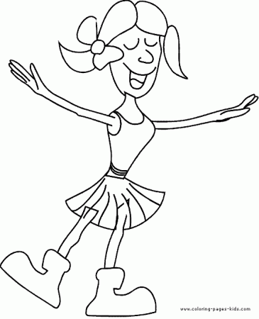 Girl color page - Coloring pages for kids - Family, People and Jobs coloring  pages - printable coloring pages - color pages - kids coloring pages - coloring  sheet - coloring page -
