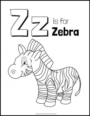 15+ Letter Z Worksheets: Free & Easy Print! - The Simple Homeschooler
