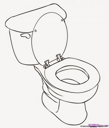 Free Coloring Pages: Toilet Coloring Pages