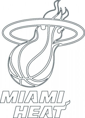 Miami Heat logo | Coloring pages, Miami heat, Miami heat logo