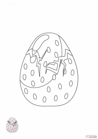 Dinosaur Egg Coloring Page | Template.net
