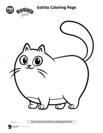 Gatita Coloring Page | Kids Coloring Pages | PBS KIDS for Parents