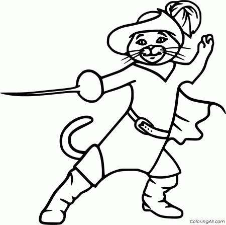 Puss in Boots Coloring Pages - ColoringAll