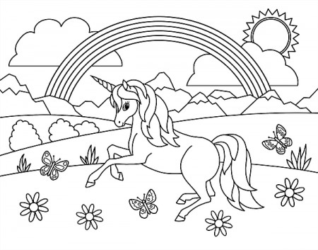 Kids Rainbow Unicorn Coloring Page iPhone XS Case by Crista Forest - Pixels