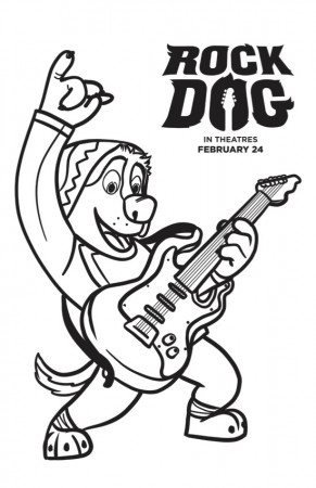 Free Rock Dog Coloring Pages - Mommy Mafia